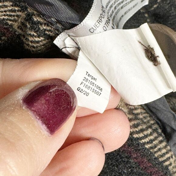 Goodfellow Plaid Shacket Men’s Size Small Plaid Jacket Shirt Gray Brown Grandpa - Picture 4 of 6